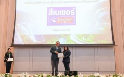‘สีเบเยอร์’ คว้าฉลากเขียว ลดโลกร้อน ต่อเนื่องกว่า 15 ปี พร้อมขับเคลื่อนธุรกิจสีเขียวอย่างยั่งยืน