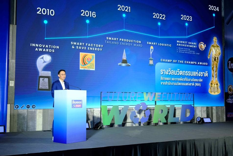 เบเยอร์ เดินหน้า "เปลี่ยนใหญ่" ทุ่ม 30 ล้าน สร้างปรากฏการณ์ใหม่วงการสีทาบ้าน ตอกย้ำความเป็น "ผู้นำสีนวัตกรรม" หลังคว้ารางวัลเกียรติยศ งานนวัตกรรมแห่งชาติ ชนะเลิศหนึ่งเดียวของประเทศไทยจาก 300 แบรนด์ของทุกอุตสาหกรรม