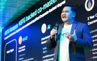 KBTG จับมือ 3 มหาวิทยาลัยชั้นนำของไทย เปิดตัวหลักสูตรระดับปริญญาโทร่วมกับ KBTG Kampus ต่อยอดการศึกษาด้านเทคโนโลยีแบบเชิงลึก ยกระดับงานวิจัยระหว่างภาคอุตสาหกรรมและภาคการศึกษาของไทย