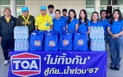 ‘TOA ไม่ทิ้งกัน สู้ภัยน้ำท่วม’ ลงพื้นที่มอบถุงยังชีพช่วยภาคใต้ 