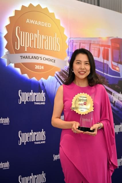 เมืองไทยประกันชีวิต คว้ารางวัล “Superbrands Thailand 2024”

ตอกย้ำความเป็นผู้นำด้านการสร้างแบรนด์ในระดับสากล 19 ปี ต่อเนื่อง