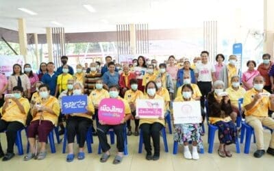 เมืองไทยประกันชีวิตและมูลนิธิเมืองไทยยิ้มออกหน่วยบริการตรวจวัดสายตาและมอบแว่นตาให้ผู้สูงอายุต่อเนื่อง ปีที่ 6