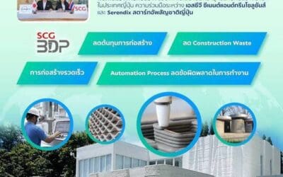 พันธมิตรมั่นใจ!!!! นวัตกรรม SCG 3D Printing เติบโตทั่วโลก พลิกโฉมวงการก่อสร้างด้วยเทคโนโลยี เดินหน้ารุกตลาดก่อสร้างบ้านในประเทศญี่ปุ่น ความร่วมมือระหว่างเอสซีจีซีเมนต์แอนด์กรีนโซลูชันส์และSerendix สตาร์ทอัพสัญชาติญี่ปุ่น