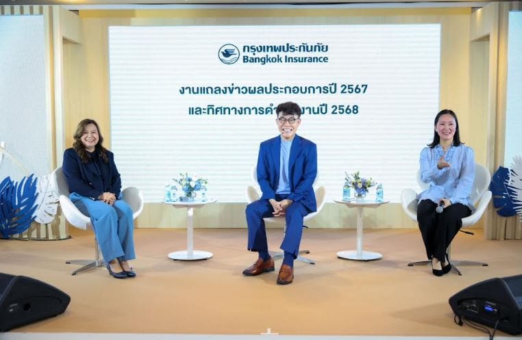 กรุงเทพประกันภัย
ยกระดับองค์กรสู่ความเป็นเลิศที่โดดเด่นและแตกต่างในทุกมิติ
ประกาศแผนปี 2568 ตั้งเป้าเบี้ยฯ 34,200 ล้านบาท เติบโต 8%
เสริมศักยภาพเทคโนโลยีดิจิทัล
สร้างสรรค์นวัตกรรมบริการที่เหนือความคาดหวัง
พร้อมผลิตภัณฑ์ที่รองรับคนยุคใหม่