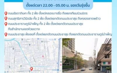 ประกาศ การประปานครหลวง เรื่อง ปรับปรุงระบบท่อประธาน