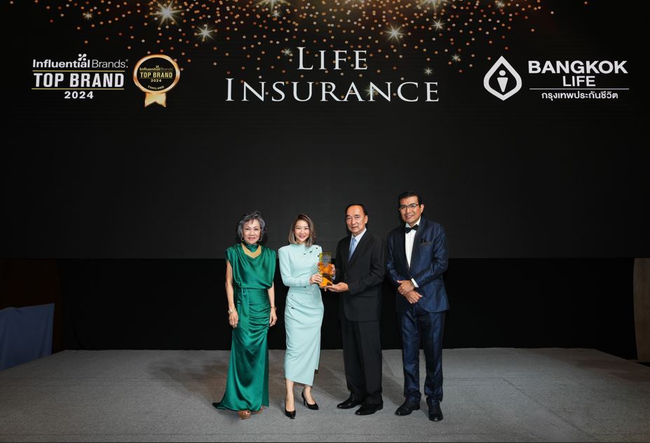 กรุงเทพประกันชีวิตคว้ารางวัล Top Influential Brand Award จากเวที 2024 Asia CEO Summit & Award Ceremony 