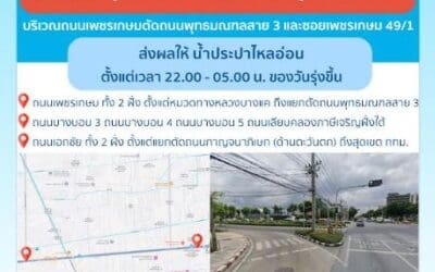 ประกาศ การประปานครหลวง เรื่อง ติดตั้งประตูน้ำระบายอากาศ