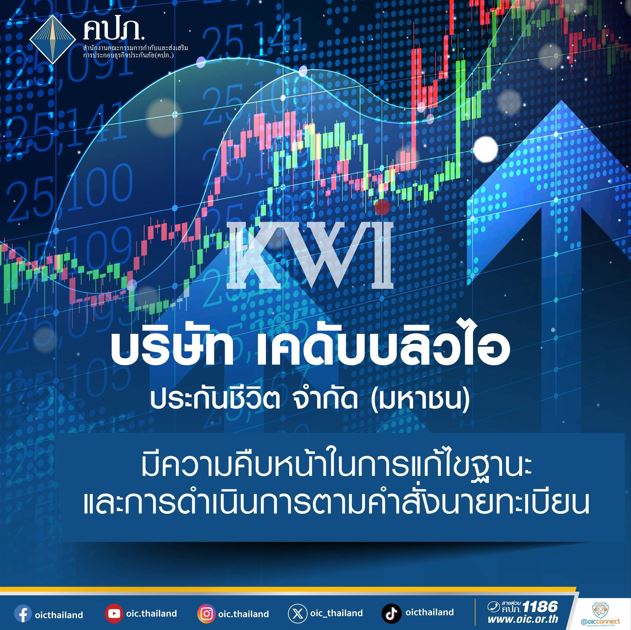 คปภ. ชี้แจงความคืบหน้าการแก้ไขฐานะทางการเงินของ บริษัท เคดับบลิวไอ ประกันชีวิต จำกัด (มหาชน)