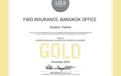 ออฟฟิศใหม่มาตรฐาน LEED Gold Certified ที่ FWD ประกันชีวิต—สมดุลระหว่างความใส่ใจสิ่งแวดล้อมพร้อมการดูแลพนักงาน