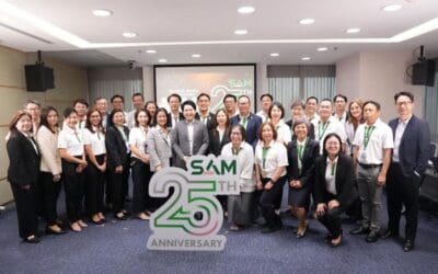 SAM จัด Town Hall 2025 ขับเคลื่อนองค์กร เดินหน้าเต็มกำลัง     ชูแนวคิด ‘ส่งมอบโอกาส เพื่อคนไทย เริ่มต้นใหม่อย่างยั่งยืน’