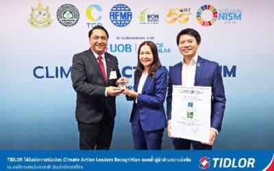 TIDLOR คว้าประกาศนียบัตร Climate Action Leaders Recognitionตอกย้ำผู้นำด้านความยั่งยืน