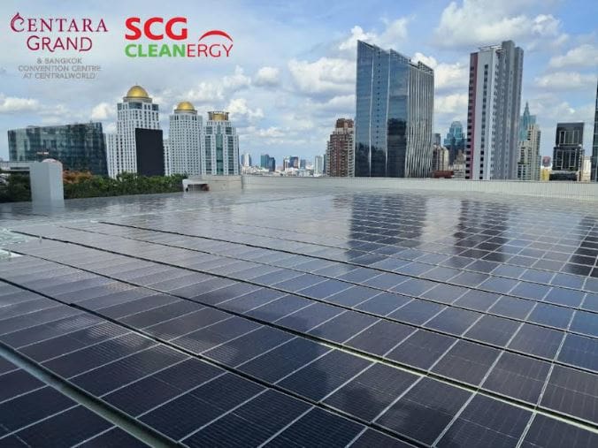 เอสซีจี คลีนเนอร์ยี่ จับมือโรงแรมเซ็นทาราแกรนด์ฯ เซ็นทรัลเวิลด์เปิดใช้งานระบบผลิตไฟฟ้า  จากพลังงานแสงอาทิตย์บนหลังคาขนาดใหญ่ที่สุดสำหรับโรงแรมในกรุงเทพฯ