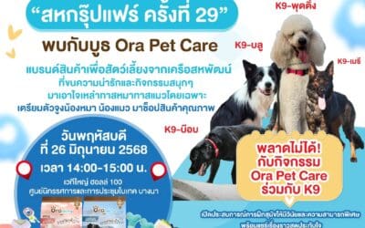 เชิญชวนคนรักสัตว์เลี้ยงมาร่วมงาน “สหกรุ๊ปแฟร์ ครั้งที่ 29”พบกับบูธ Ora Pet Care แบรนด์สินค้าเพื่อสัตว์เลี้ยงจากเครือสหพัฒน์ ที่ขนความน่ารักและกิจกรรมสนุกๆ มาเอาใจเหล่าทาสหมาทาสแมวโดยเฉพาะ