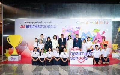 เอไอเอ ประเทศไทย จัดพิธีมอบรางวัล “สุดยอดโรงเรียนสุขภาพดี – AIA Healthiest Schools” ปีที่ 3 เชิดชูเกียรติแก่โรงเรียนที่ชนะจากทั่วประเทศ ตอกย้ำพันธกิจส่งเสริมสุขภาพและชีวิตที่ดีขึ้นให้กับคนไทย