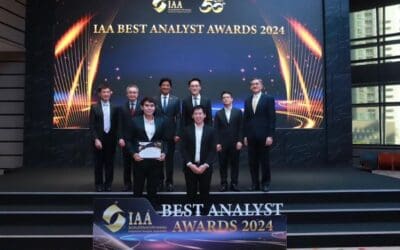 เมย์แบงก์ (ประเทศไทย) รับรางวัล IAA Best Analy st Awards 2024 ยอดเยี่ยมกลุ่มพลังงานและปิโตรเคมี