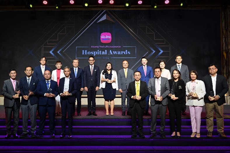 เมืองไทยประกันชีวิต จัดพิธีมอบรางวัลเกียรติยศ
“Muang Thai Life Assurance Hospital Awards 2024” แก่โรงพยาบาลคู่สัญญา
มุ่งยกระดับมาตรฐานบริการที่เป็นเลิศในทุกมิติเพื่อลูกค้าคนสำคัญ