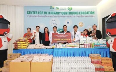 รฟฟท. จัดโครงการ CSR “สายสีแดงร่วมส่งต่อลมหายใจให้น้องหมาน้องแมว” พร้อมมอบเงินสนับสนุน ให้แก่คณะสัตวแพทยศาสตร์ มหาวิทยาลัยเกษตรศาสตร์