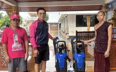 ออมสิน ช่วยไม่พัก! ส่งทีมจิตอาสาฟื้นฟูน้ำท่วมวัด – รพ. ใน จ.น่าน