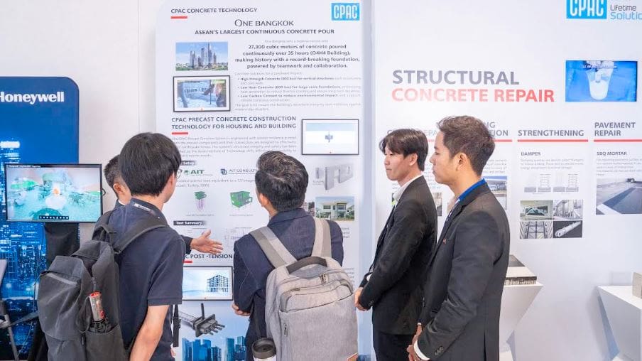 เอสซีจี โชว์ศักยภาพนวัตกรรม-เทคโนโลยี ฟื้นฟูหลังแผ่นดินไหว
เดินหน้าพัฒนานวัตกรรมเสริมแกร่งรับมือภัยพิบัติ
ในงาน MIT Disaster Management Conference