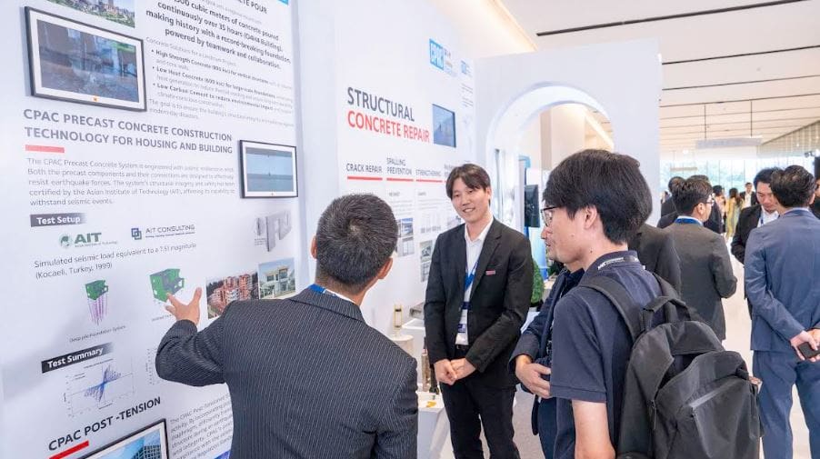 เอสซีจี โชว์ศักยภาพนวัตกรรม-เทคโนโลยี ฟื้นฟูหลังแผ่นดินไหว
เดินหน้าพัฒนานวัตกรรมเสริมแกร่งรับมือภัยพิบัติ
ในงาน MIT Disaster Management Conference