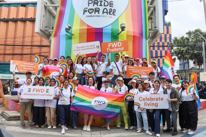 FWD ประกันชีวิต ร่วมสนับสนุนสร้างสังคมเท่าเทียม ในงาน Pattaya International Pride 2025 ต่อเนื่องปีที่ 3