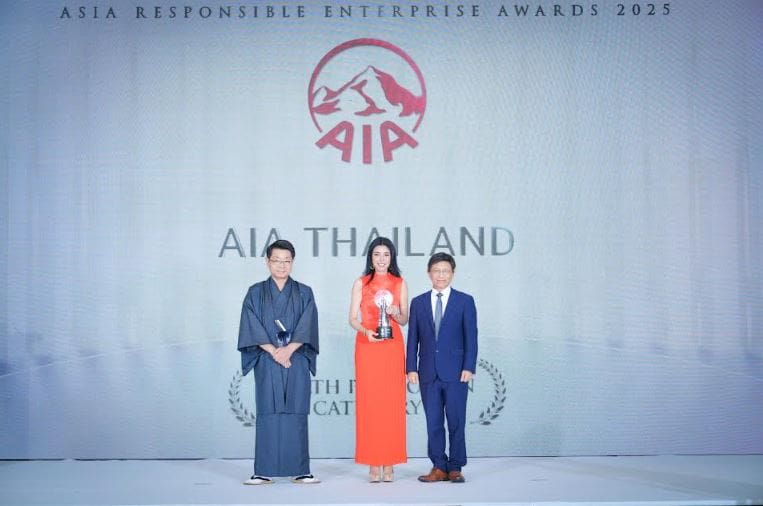 เอไอเอ ประเทศไทย คว้ารางวัล Asia Responsible Enterprise Awards 2025 จาก Enterprise Asia ติดต่อกันเป็นปีที่ 4