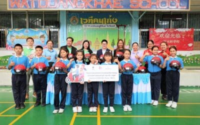 พรูเด็นเชียล ประเทศไทย ร่วมกับ คปภ. สนับสนุนหมวกนิรภัย เสริมสร้างความปลอดภัยทางถนนแก่เยาวชน 