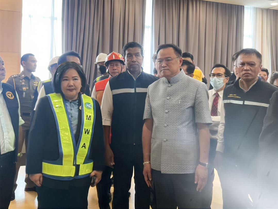 กปน. เร่งบรรเทาผลกระทบผู้ใช้น้ำ จากเหตุถนนสามเสนทรุดตัว กระทบท่อประปาแตกรั่ว