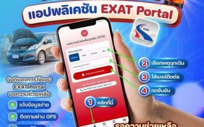 ขอความช่วยเหลือผ่านแอปพลิเคชัน EXAT Portalเมื่อเกิดเหตุฉุกเฉินบนทางพิเศษ แจ้งข้อมูลง่าย ๆ ติดตามได้ผ่าน GPS และยังช่วยลดอุบัติเหตุ