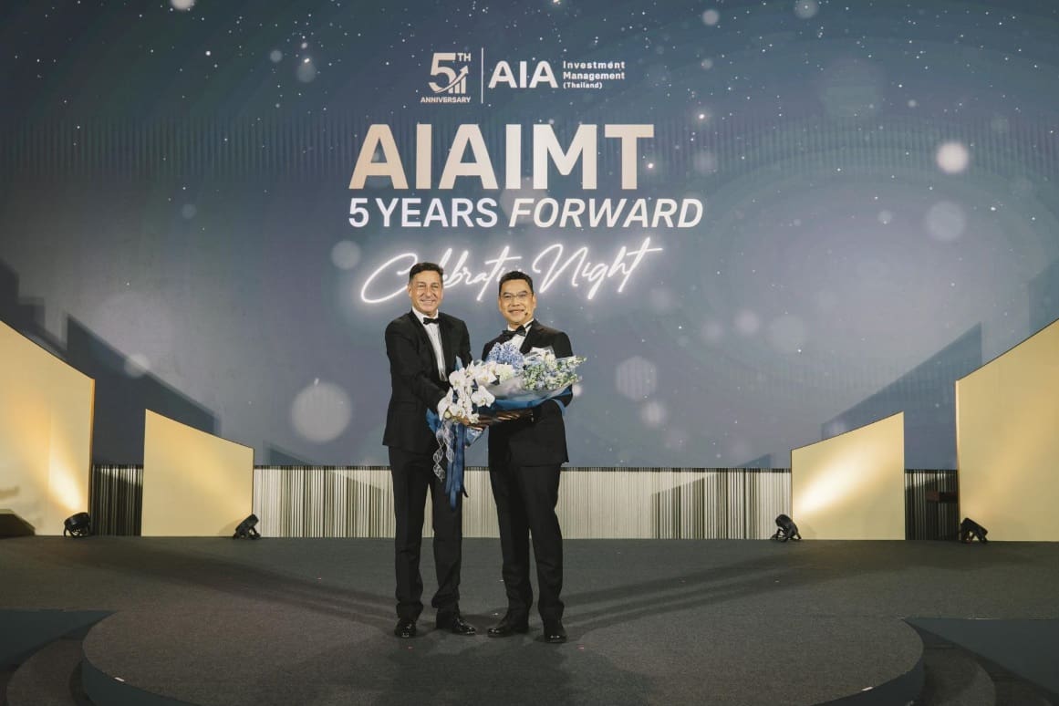 บริษัท หลักทรัพย์จัดการกองทุนเอไอเอ (ประเทศไทย) จำกัด จัดงานฉลองครบรอบ 5 ปี
แห่งความเชื่อมั่น สู่อนาคตที่มั่นคง พร้อมเดินหน้าส่งเสริมความมั่งคั่งที่ยั่งยืนให้แก่คนไทย