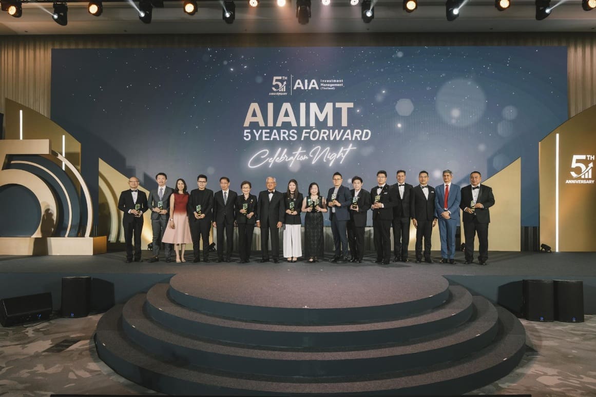 บริษัท หลักทรัพย์จัดการกองทุนเอไอเอ (ประเทศไทย) จำกัด จัดงานฉลองครบรอบ 5 ปี
แห่งความเชื่อมั่น สู่อนาคตที่มั่นคง พร้อมเดินหน้าส่งเสริมความมั่งคั่งที่ยั่งยืนให้แก่คนไทย