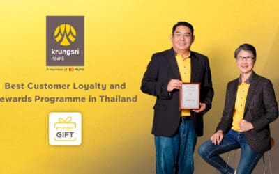 กรุงศรี ยึดที่มั่นหนึ่งในใจลูกค้าจากความสำเร็จของ Krungsri GIFT คว้ารางวัล Best Customer Loyalty and Rewards Programme in Thailand