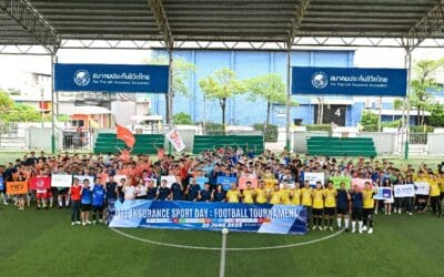 ภาคธุรกิจประกันชีวิตจัดการแข่งขันฟุตบอลกระชับมิตรเสริมสร้างความสัมพันธ์บุคลากร