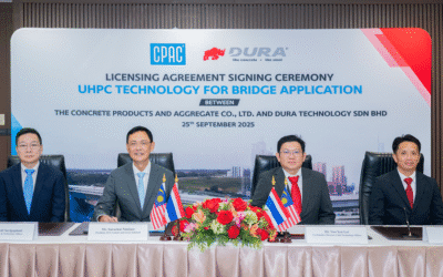 CPAC-SCG จับมือ DURA TECHNOLOGY ผู้เชี่ยวชาญระดับโลก ขยายศักยภาพงานก่อสร้างสะพาน เทคโนโลยี Ultra-High Performance Concrete (UHPC) ยกระดับมาตรฐานโครงสร้างพื้นฐานของไทย