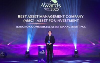 BAM คว้ารางวัล BEST ASSET MANAGEMENT COMPANY (AMC) – ASSET FOR INVESTMENTขับเคลื่อนตลาด NPA ไทยให้เติบโตอย่างมั่นคงและยั่งยืน