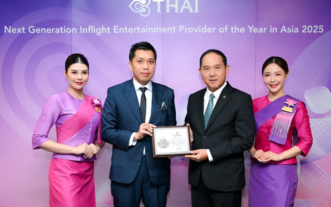 การบินไทยได้รับรางวัล “Next Generation Inflight Entertainment Provider of the Year in Asia 2025” ยกระดับประสบการณ์การเดินทางด้วยเทคโนโลยีความบันเทิงยุคใหม่