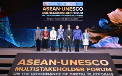รมว.ดีอี จับมือ ASEAN และ UNESCO เปิดเวทีหารือ เร่งพัฒนามาตรการร่วมกำหนด “อนาคตธรรมาภิบาลแพลตฟอร์มดิจิทัล” สู่กรอบความร่วมมือระดับภูมิภาค