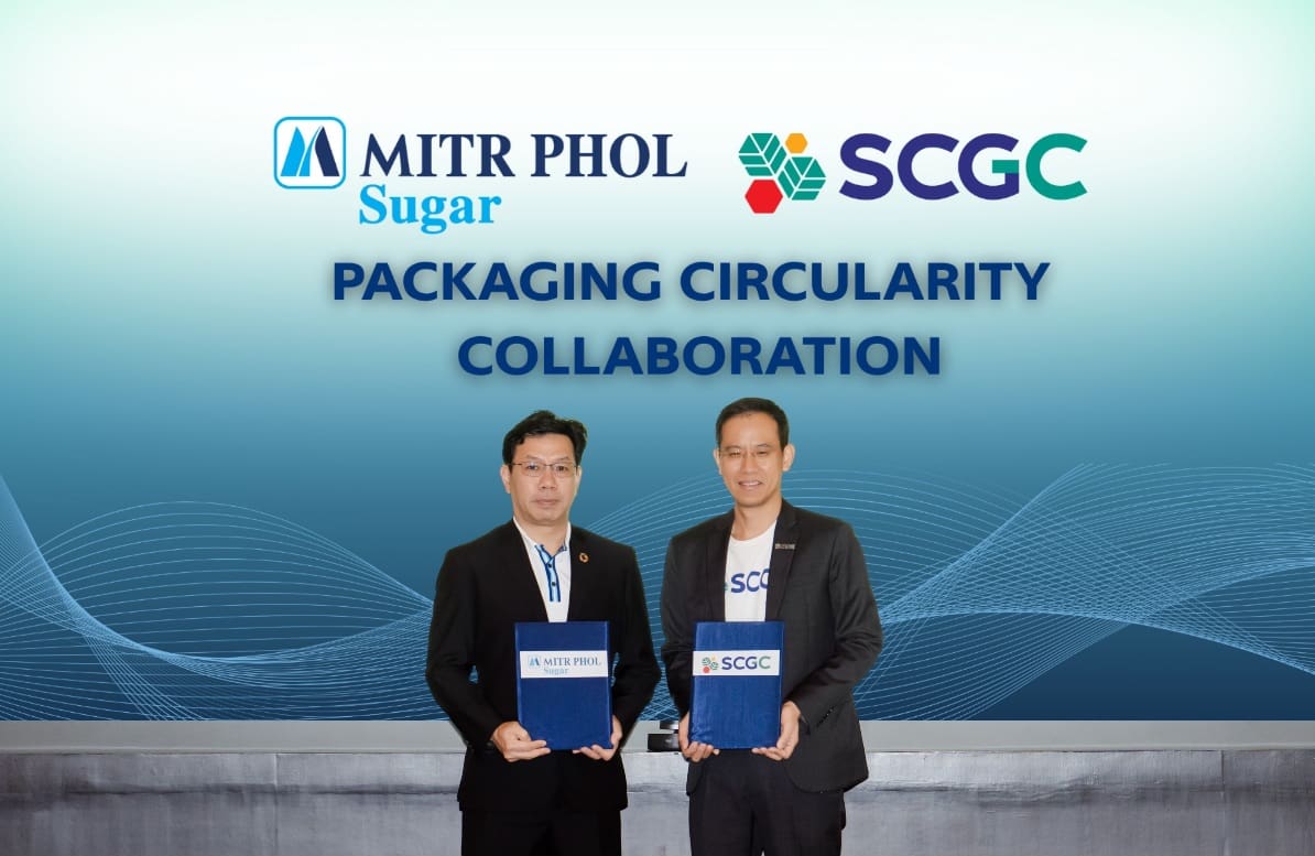 “มิตรผล” จับมือ “SCGC” พัฒนาบรรจุภัณฑ์เพื่อความยั่งยืนเร่งขับเคลื่อนเศรษฐกิจหมุนเวียน ส่งเสริมการทำClosed-Loop 
นำพลาสติกใช้แล้วสู่การรีไซเคิล มุ่งสู่สังคมคาร์บอนต่ำ