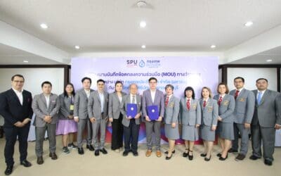 กรุงเทพประกันชีวิต MOU ม.ศรีปทุม วิทยาเขตชลบุรี เดินหน้าเสริมศักยภาพผู้บริหารตัวแทนสู่ความยั่งยืน มุ่งพัฒนาภาวะผู้นำเชิงผู้ประกอบการ สู่การเป็นผู้นำรุ่นใหม่ตอบโจทย์อุตสาหกรรมประกันชีวิต