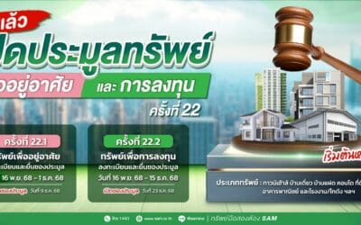 SAM เปิดประมูลที่ดินแปลงใหญ่เมืองปทุมฯ เกือบ 60 ไร่ พร้อมทรัพย์เพื่อลงทุนและที่อยู่อาศัยทำเลทอง มูลค่ารวมกว่า 580 ลบ.