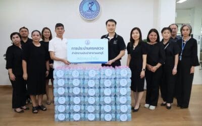 กปน. มอบน้ำดื่ม และถุงยังชีพเพื่อช่วยเหลือผู้ประสบอุทกภัยในพื้นที่นนทบุรี