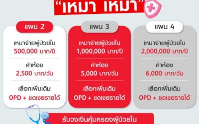 พรูเด็นเชียล ประเทศไทย ส่งแผนประกันสุขภาพเหมาจ่าย “พรูเหมา เหมา ดับเบิล ชัวร์” ตอบโจทย์ค่ารักษายุคใหม่ คุ้มครองค่ารักษา IPD สูงสุด 2 ล้านบาท