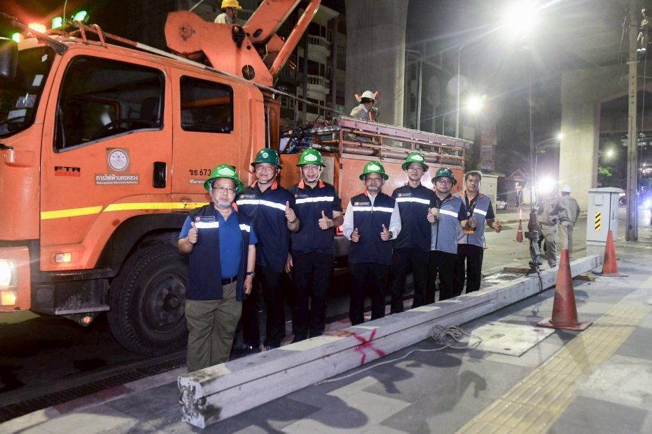 MEA เร่งรื้อถอนเสาไฟฟ้า และสายสื่อสาร มุ่งเป้า “ถนนสวย ไร้เสาสาย” บนถนนประชาราษฎร์สาย 2