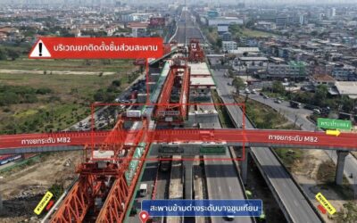 กทพ. แจ้งเบี่ยงจราจรทางยกระดับ M82 (ขาเข้า) ลงด่านพันท้ายนรสิงห์ ชั่วคราว 1 – 6 มีนาคม 2569 เพื่อดำเนินการยกติดตั้งชิ้นส่วนสะพานต่างระดับบางขุนเทียน