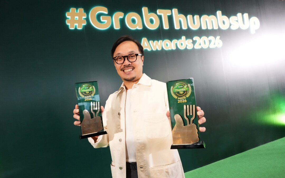 เซ็นทรัลพัฒนา คว้า 2 รางวัลจาก Grab ThumbsUp Awards 2026 รวมร้านดังระดับโลก–ร้านฮิตติดเทรนด์ ย้ำผู้นำ Food Destination ครองใจสายกินทั่วประเทศ