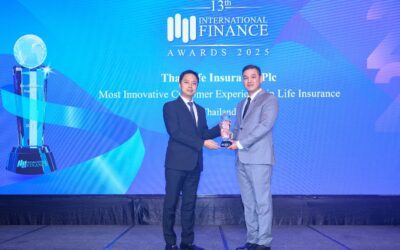 ไทยประกันชีวิต คว้ารางวัล “Most Innovative Customer Experience in Life Insurance”ตอกย้ำความสำเร็จการยกระดับประสบการณ์ลูกค้าด้วยนวัตกรรมดิจิทัล