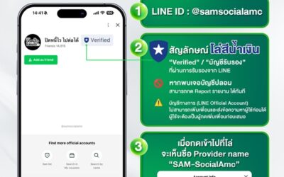 SAM เตือนภัยมิจฉาชีพ เช็กให้ชัวร์!! ก่อนแอดไลน์เข้าร่วม โครงการ “ปิดหนี้ไว ไปต่อได้”