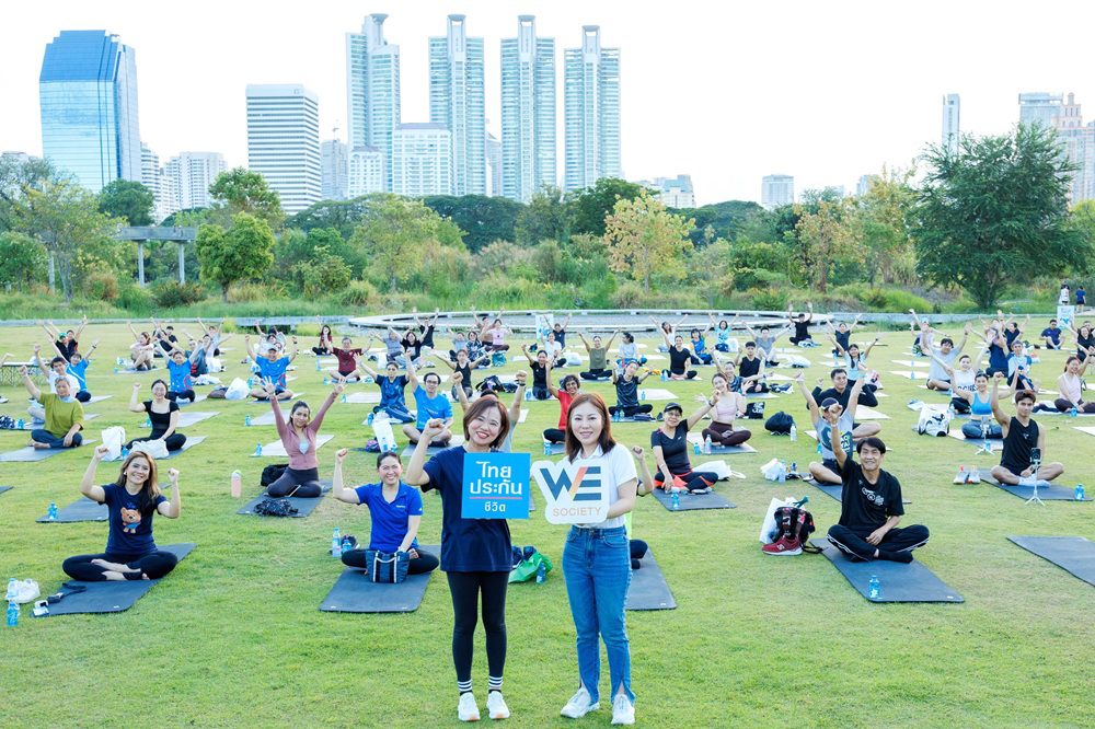 ไทยประกันชีวิต x WE Society จัดกิจกรรม “Pilates In The City” คลาสสุขภาพสุดเอ็กซ์คลูซีฟ กลางสวนสีเขียวใจกลางเมือง