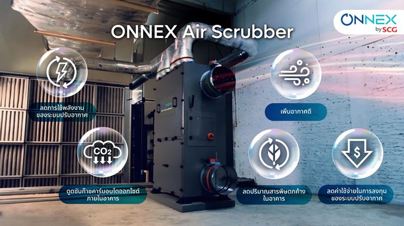 ONNEX Air Scrubber โซลูชันเพื่ออาคารประหยัดพลังงาน พลังขับเคลื่อนสำคัญที่สนับสนุน อาคาร ซีดับเบิ้ลยู ทาวเวอร์ สู่ LEED Platinum