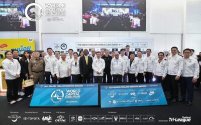 ดร.ปราจิน เอี่ยมลำเนา ประธานกรรมการบริหาร พร้อมด้วยนายพีระพงศ์ เอี่ยมลำเนา ประธานเจ้าหน้าที่ สายพัฒนาธุรกิจ บริษัท กรังด์ปรีซ์ อินเตอร์เนชั่นแนล จำกัด (มหาชน) ร่วมเป็นเกียรติใน งานแถลงข่าวการจัดการแข่งขันวิ่งมาราธอนส่งเสริมการท่องเที่ยวระดับโลก รายการ Amazing Thailand Marathon Bangkok 2024  ซึ่งได้รับการรับรองจากสมาคมกรีฑาโลก ให้เป็นการแข่งขันมาราธอนในเมืองหลวงอันดับต้นๆ ของโลก  โดยมี นายสรวงศ์ เทียนทอง รมว.กระทรวงการท่องเที่ยวและกีฬา  ให้เกียรติเป็นประธานในพิธีฯ